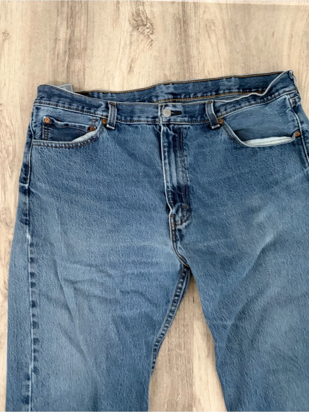 Levi's 505 Jeans Men's 40x34 Straight Leg Blue Denim Regular Cowboy USA